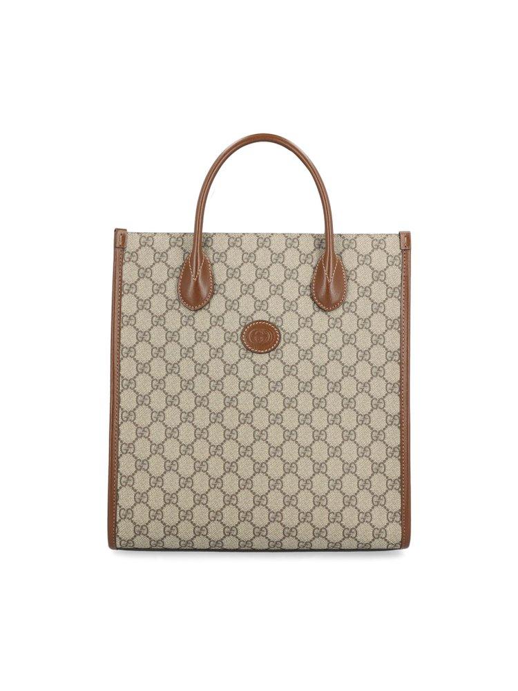 Gucci Interlocking G Top Handle Bag in Natural for Men Lyst