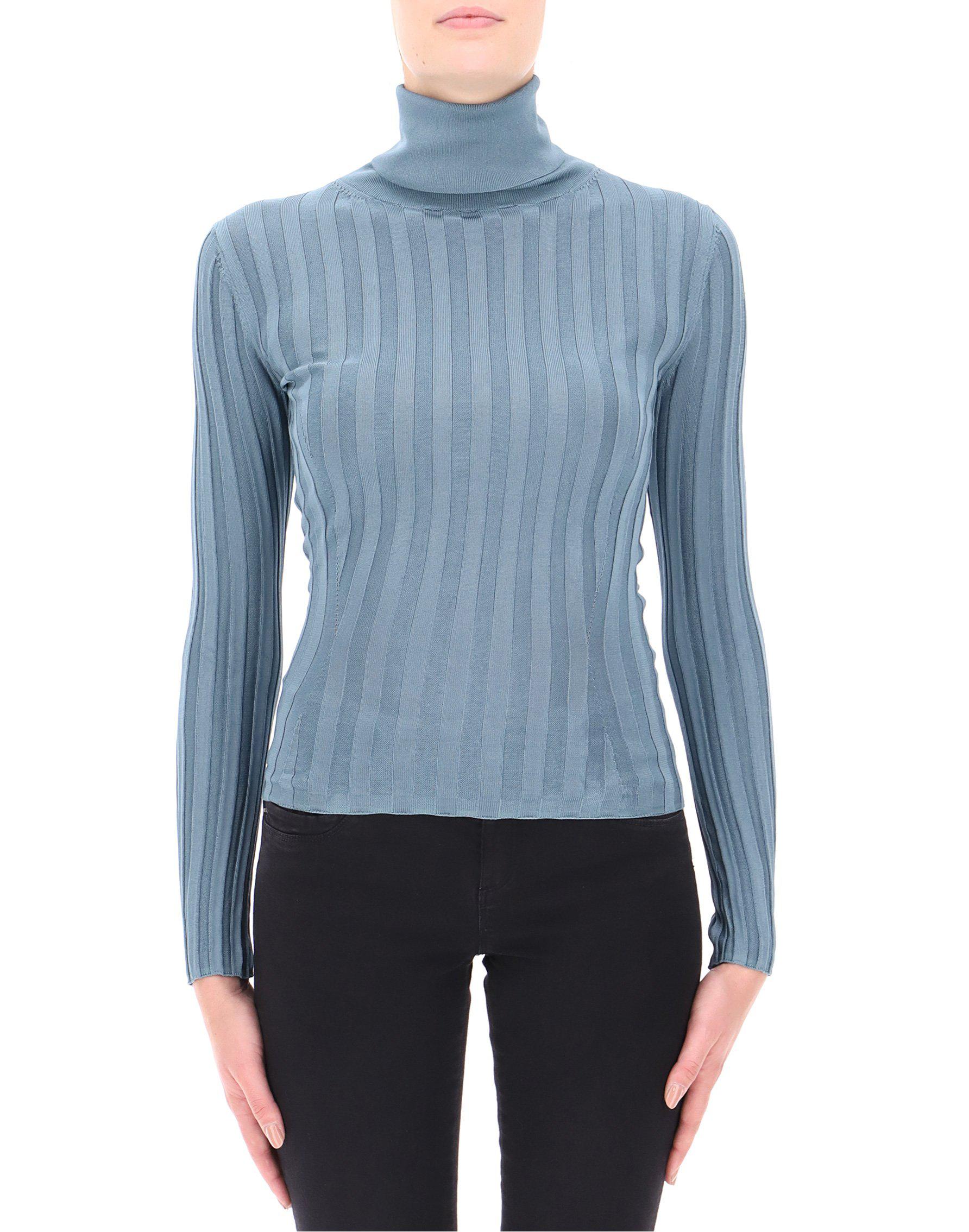Fitted ribbed turtleneck sweater Outlet