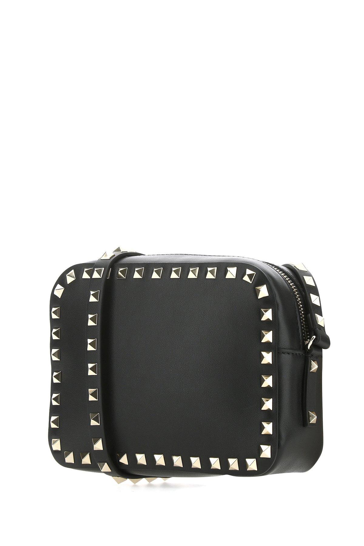 Valentino Leather Garavani Rockstud Crossbody Bag in Black Lyst