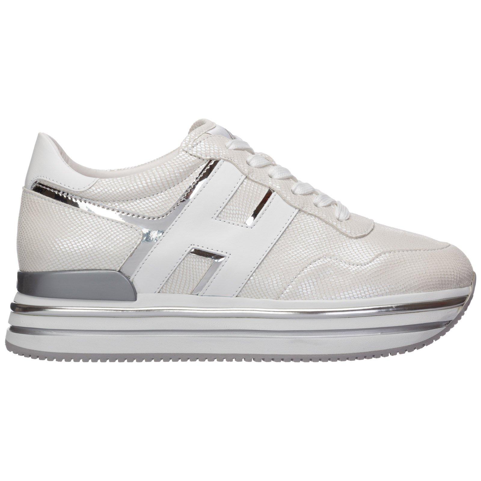 Hogan Leather Midi H222 Sneakers in White - Lyst