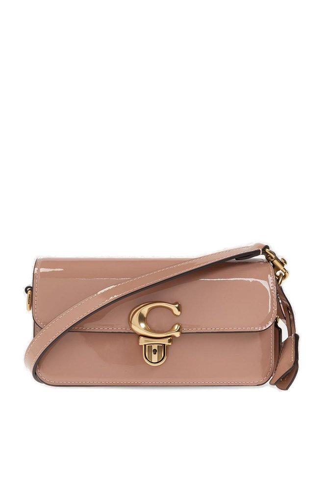 COACH 'studio Baguette' Bag In Patent Leather in Pink Lyst