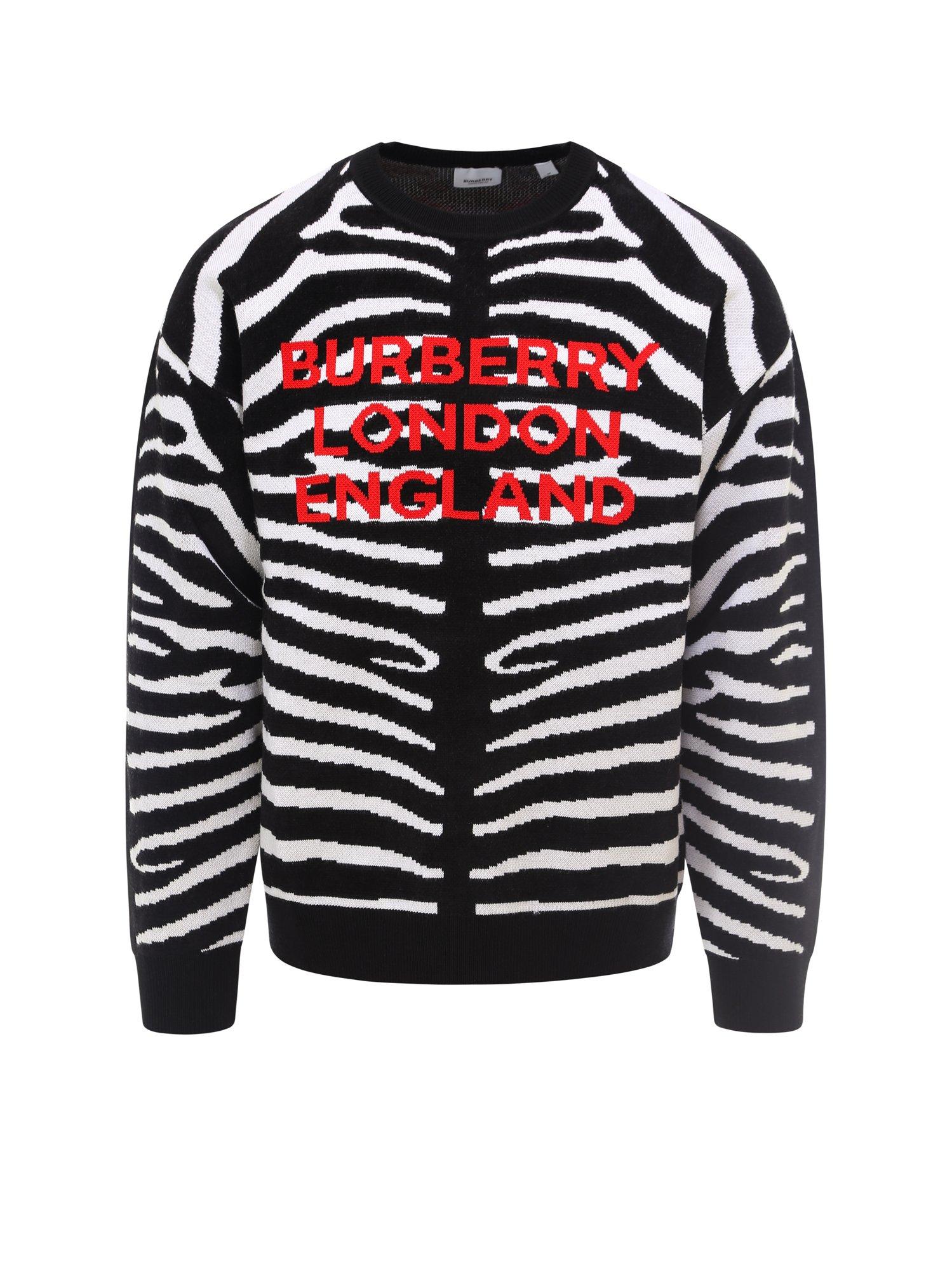 burberry zebra sweater