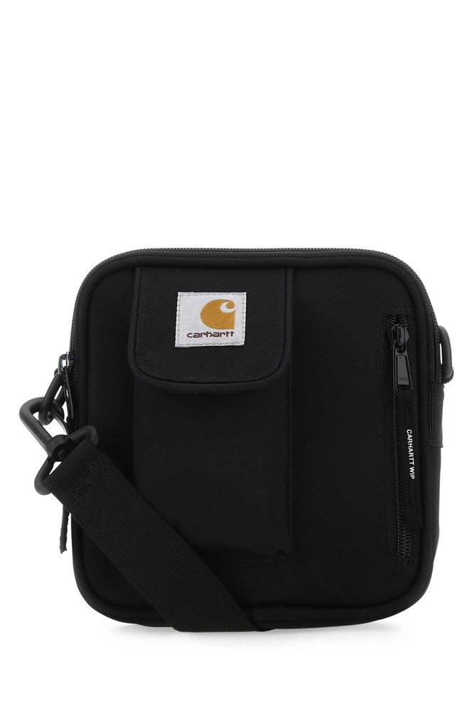 Carhartt WIP Logo Patch Zip-up Messenger Bag in Black for Men | Lyst