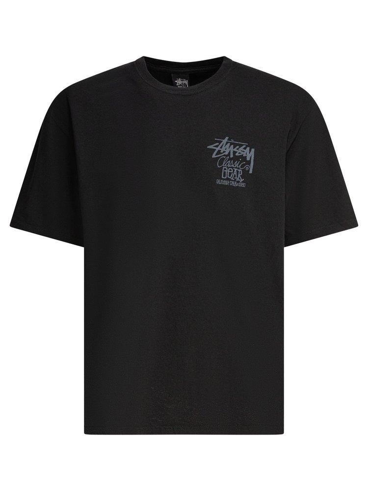 ☆STUSSY☆ PIGMENT DYED CLASSIC GEAR T-SHIRT BLACK Stussy Classic Gear Pigment Dyed T-Shirt in Black for Men | Lyst