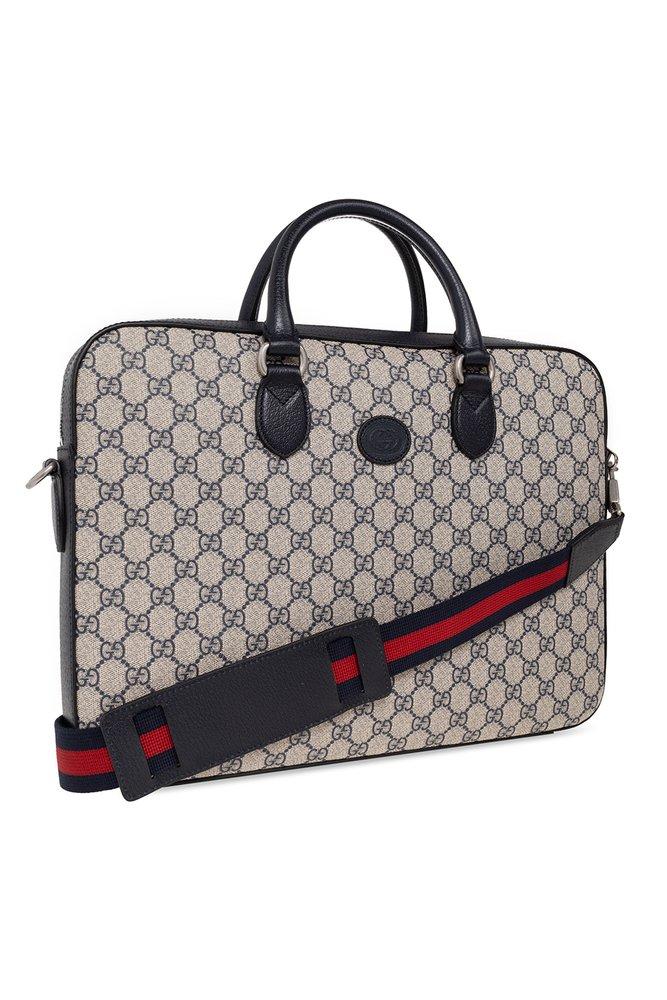 Gucci GG Monogram Laptop Bag in Black for Men | Lyst
