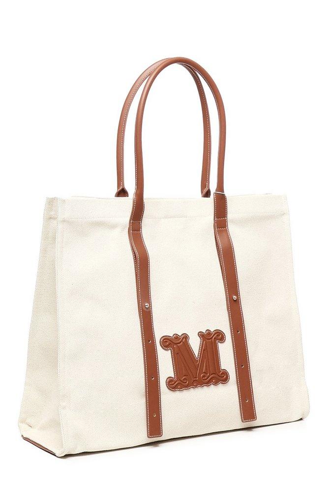 【送料&関税込】Max Mara Logo Detailed Top Handle Bag Leather bag bags | Max Mara