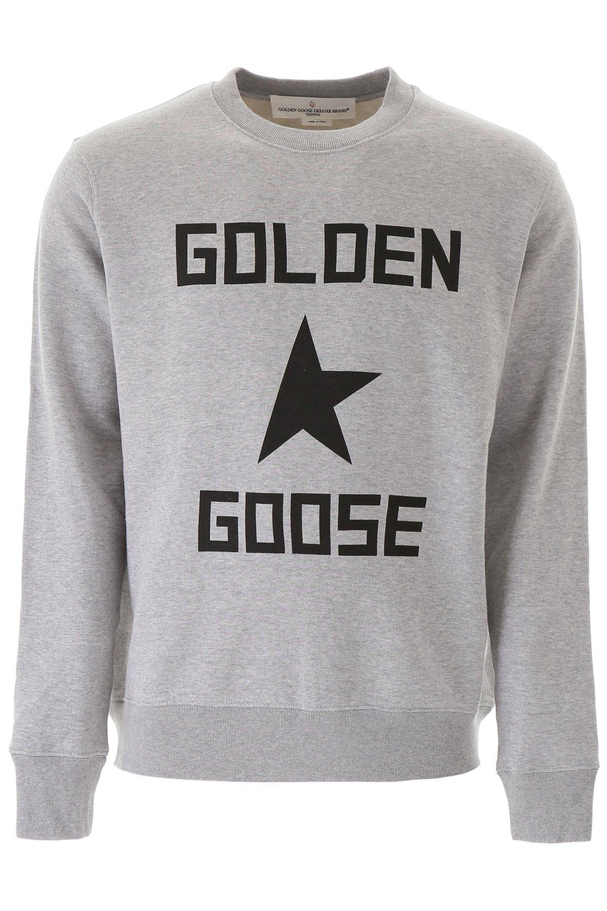 Golden Goose Goose Grey Cotton Sweatshirt in Gray for Men | Lyst