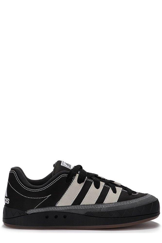 adidas Originals Adimatic Lace-Up Sneakers in Black for Men | Lyst