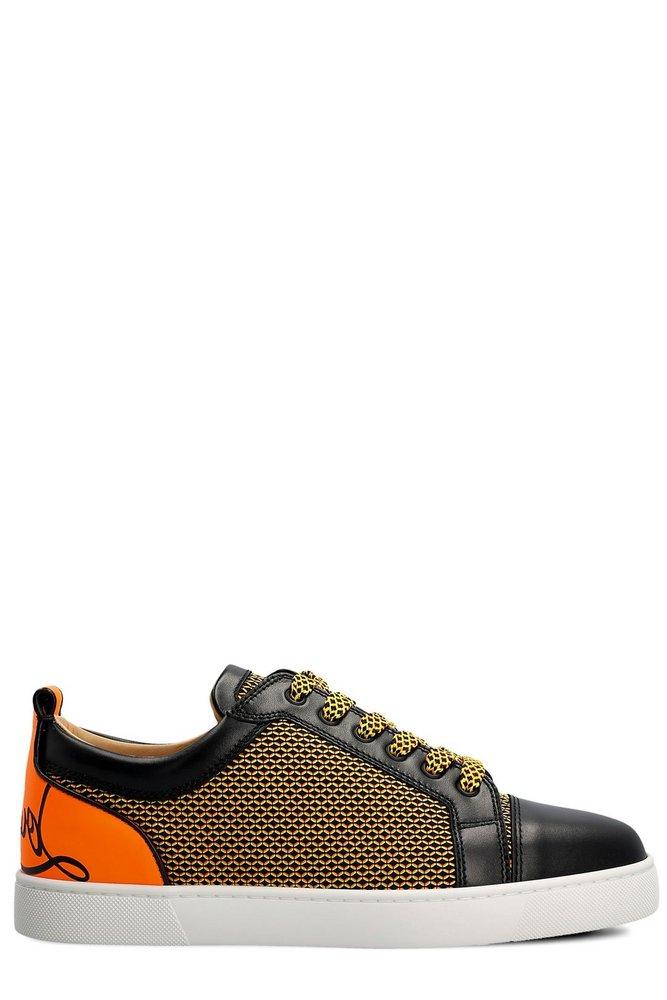 Christian Louboutin Men's Fun Louis Perforated Leather Low-Top Sneakers -  Bergdorf Goodman