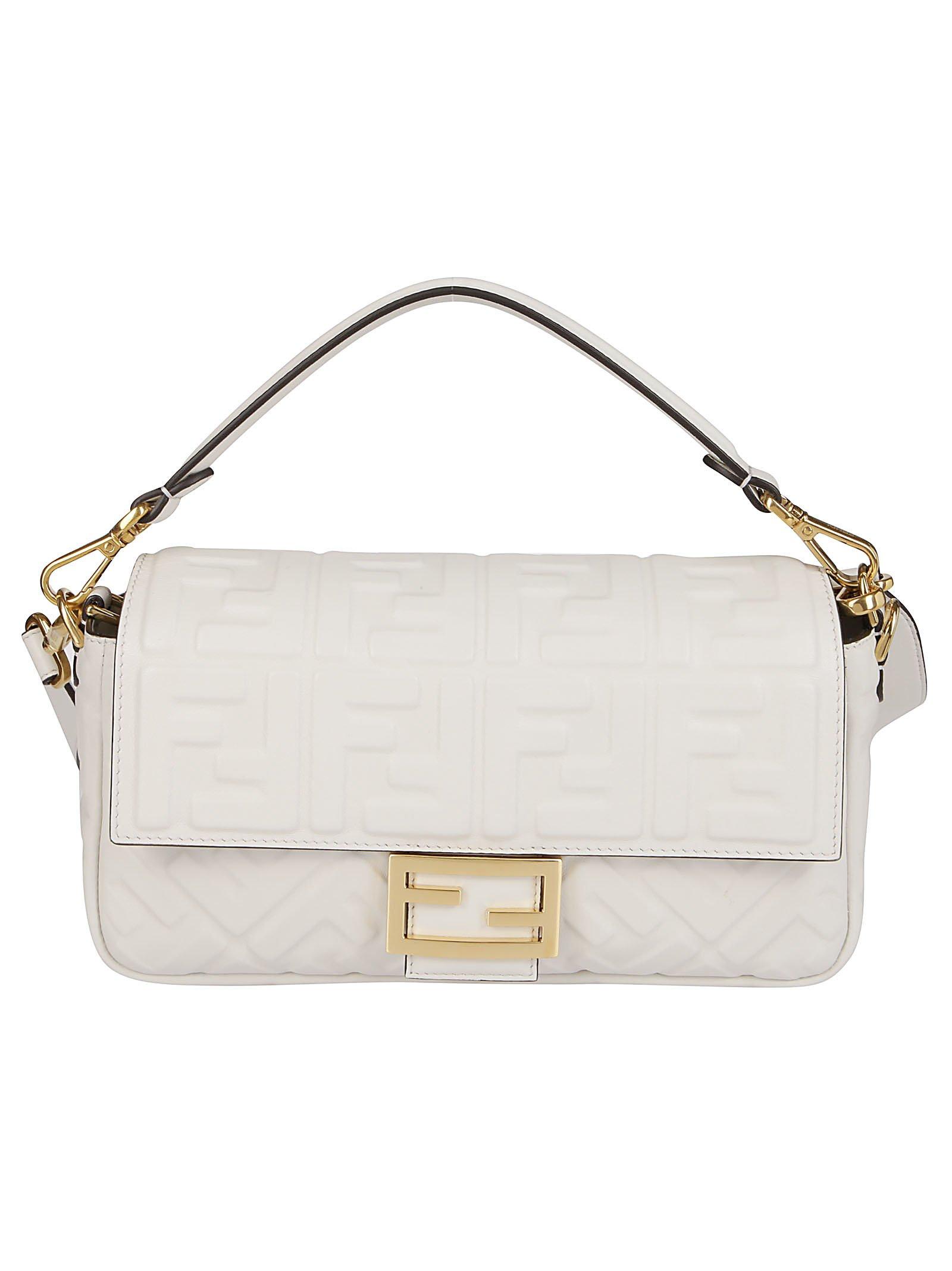 white fendi handbag