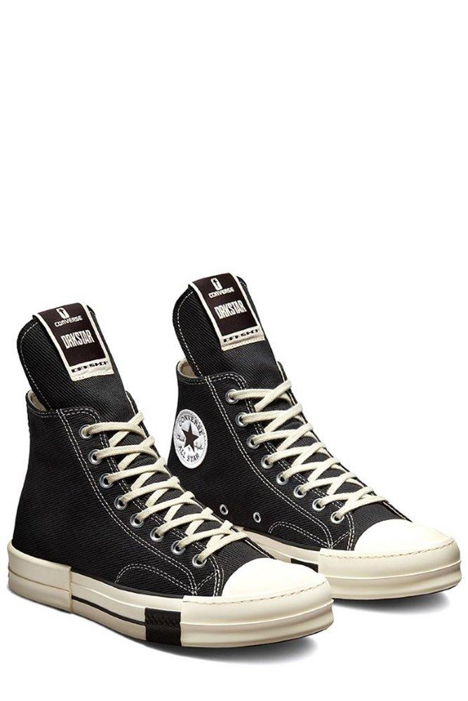 Rick Owens Converse X Drkshdw Drkstar In Black Waxed Cotton | Lyst