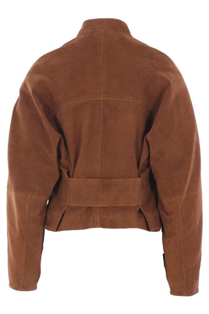レザージャケット・コート ALAIA ROUND JACKET IN SUEDE Alaïa Casual jackets for Women | Online Sale up to 51% off