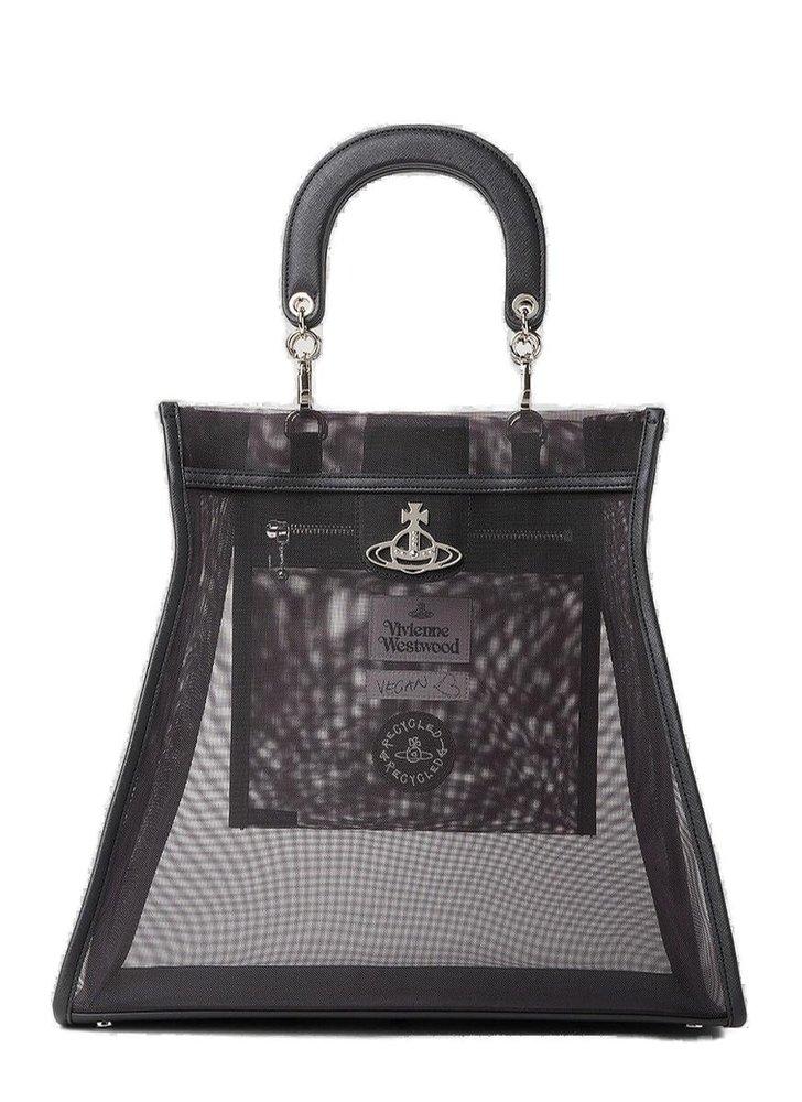 ★Vivienne Westwood★ Sarah Medium Tote Bag Black 4D02000BUL VIVIENNE WESTWOOD: Handbag woman - Black | Vivienne Westwood