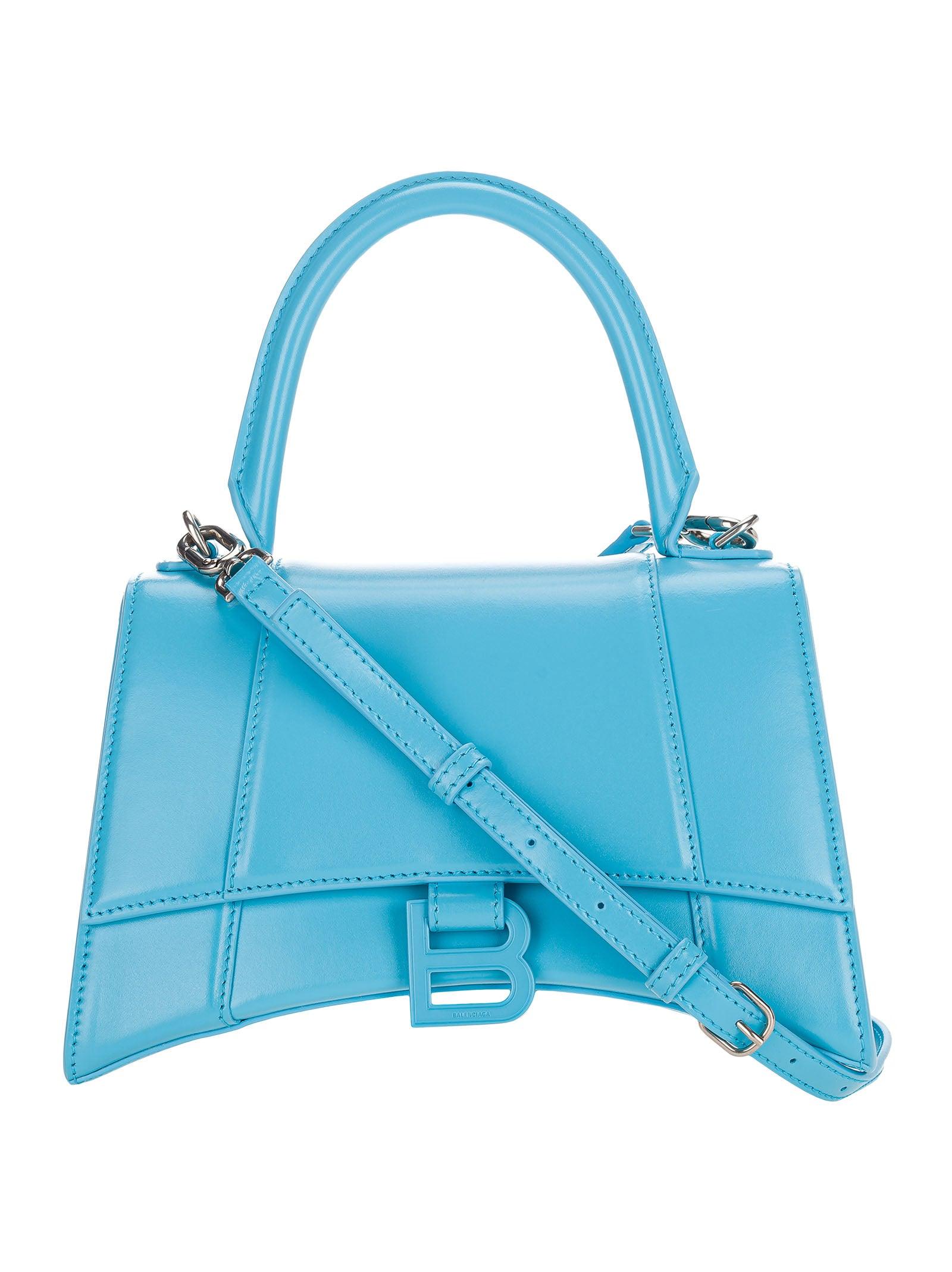 Balenciaga Hourglass Small Top Handle Bag in Blue | Lyst