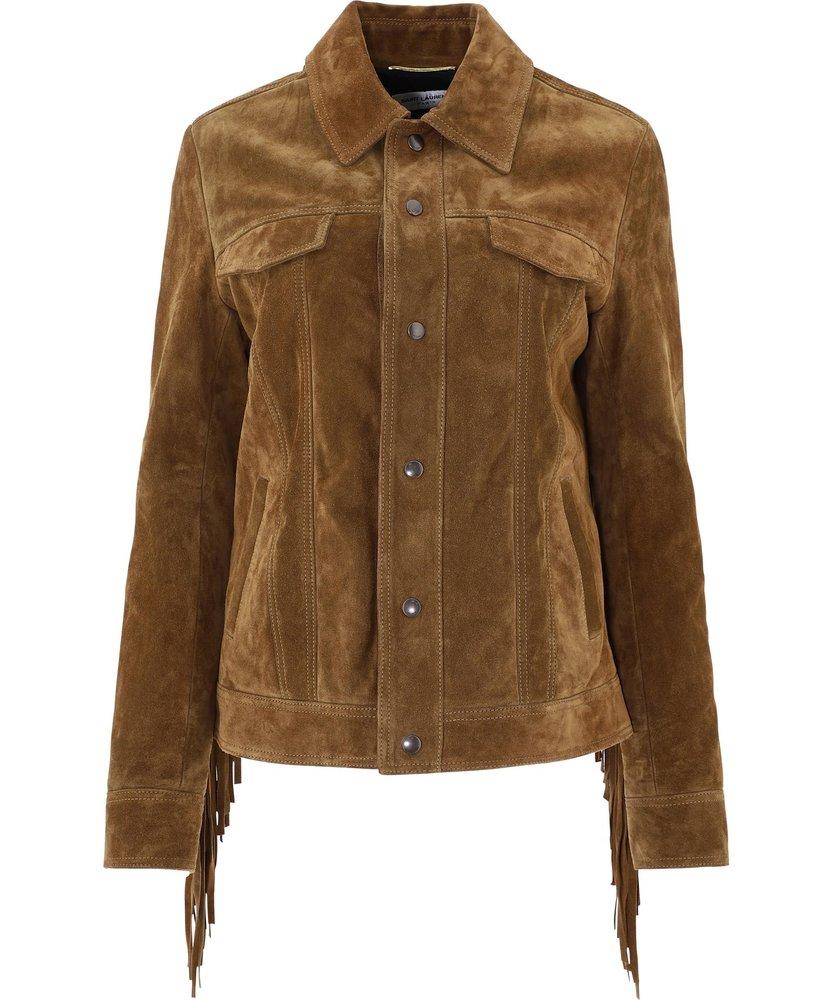 Saint laurent fringe clearance jacket