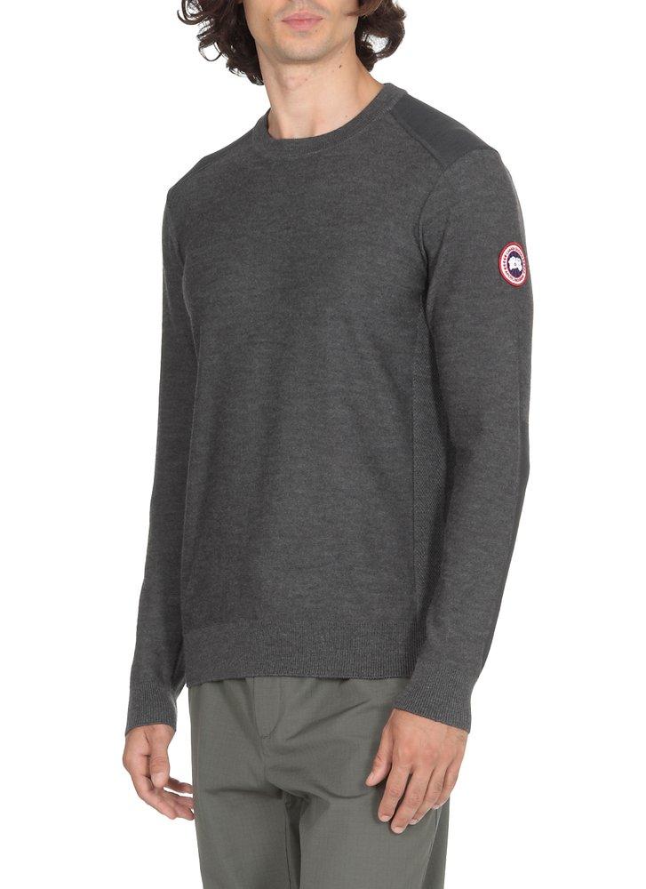 Canada Goose Dartmouth Logo Patch Jumper in Gray for Men | Lyst