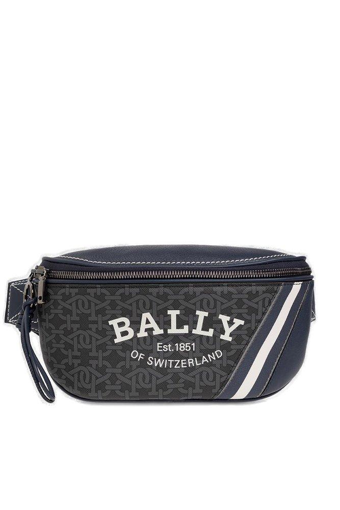 Bally Logoprinted Zipped Belt Bag in Black for Men Lyst