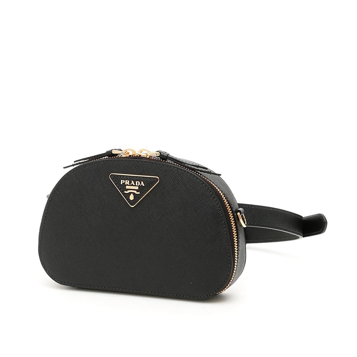 prada logo belt bag