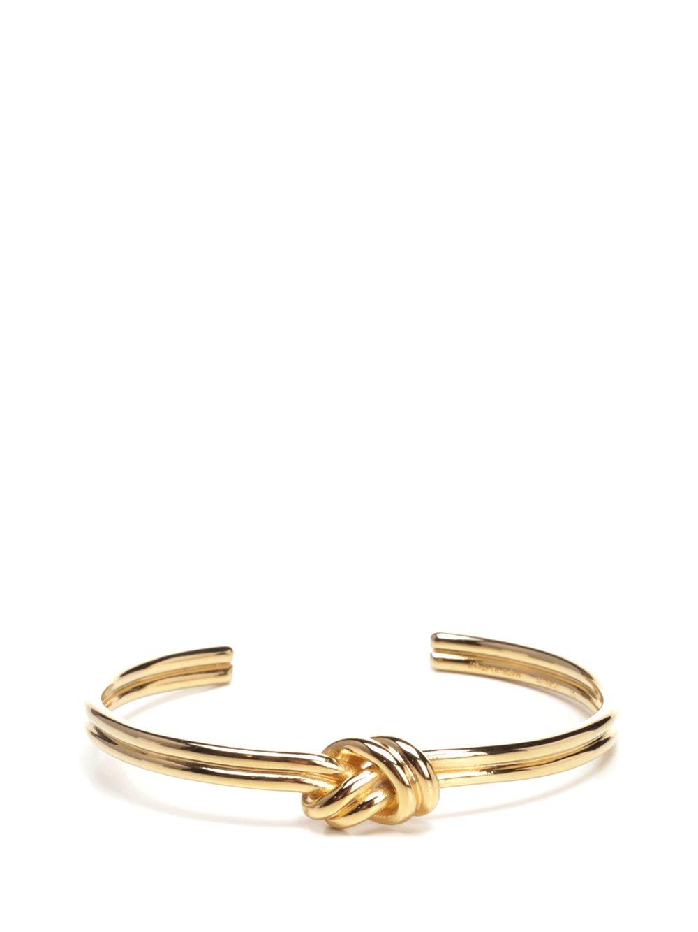 Celine Double Knot Bracelet in Metallic | Lyst