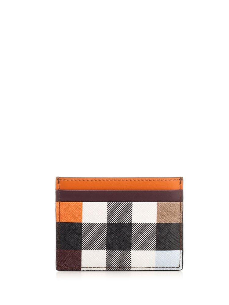 Burberry Color-block Check Card Case in White for Men | Lyst