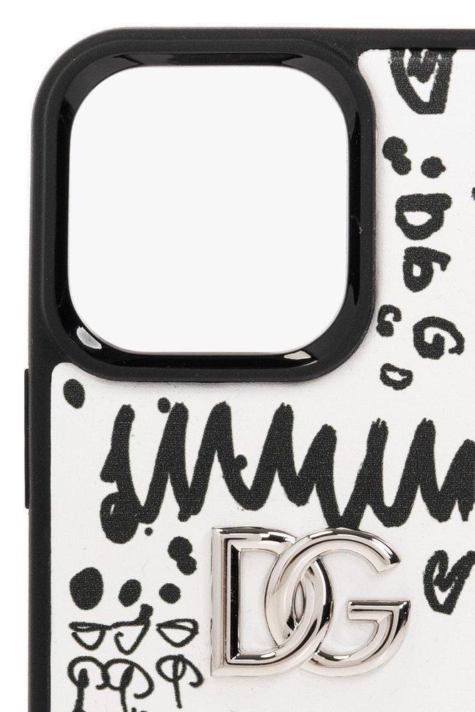 Dolce & Gabbana Graffiti-printed Iphone 13 Pro Cover in Black for