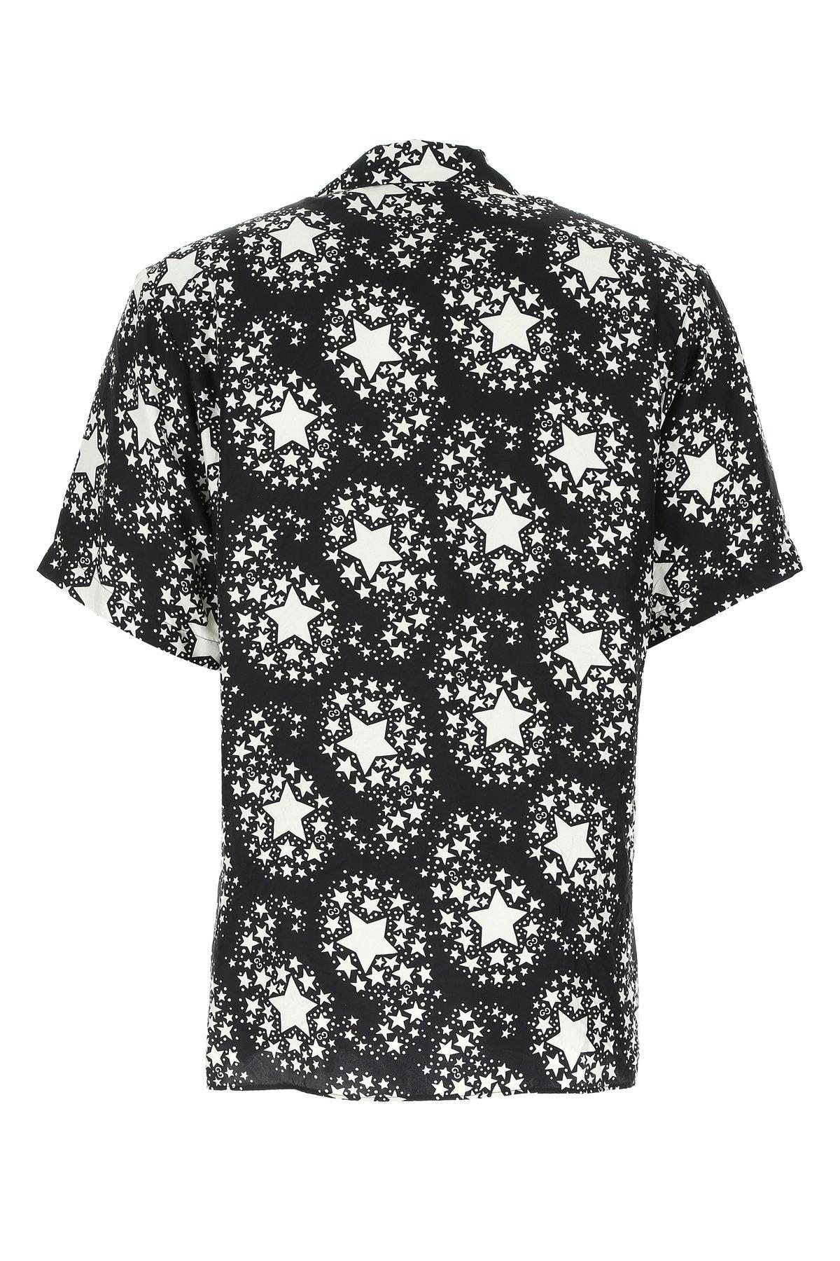 Gucci Printed Silk Bowling Shirt For Sale at 1stDibs