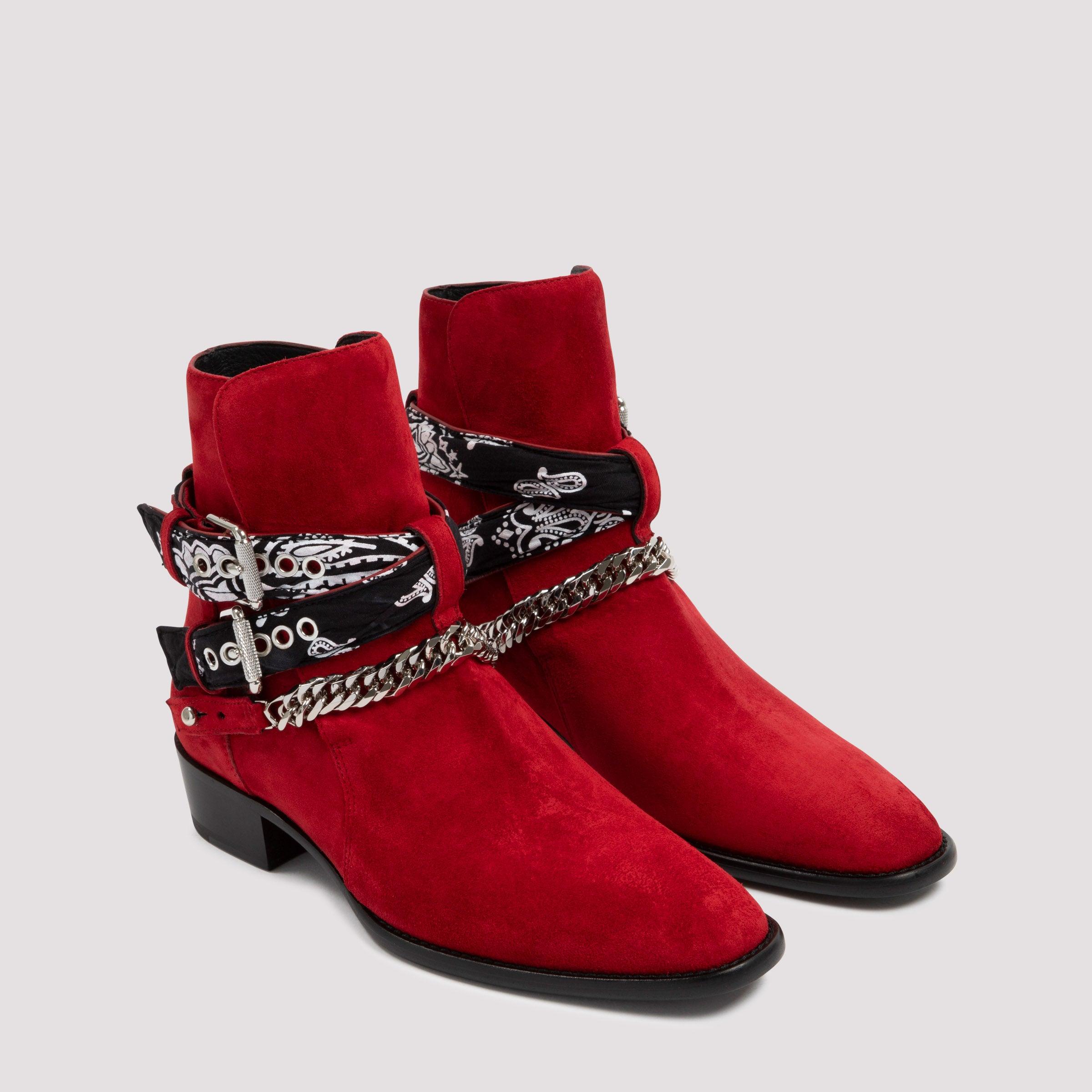 Amiri Bandana Boots in Red for Men | Lyst