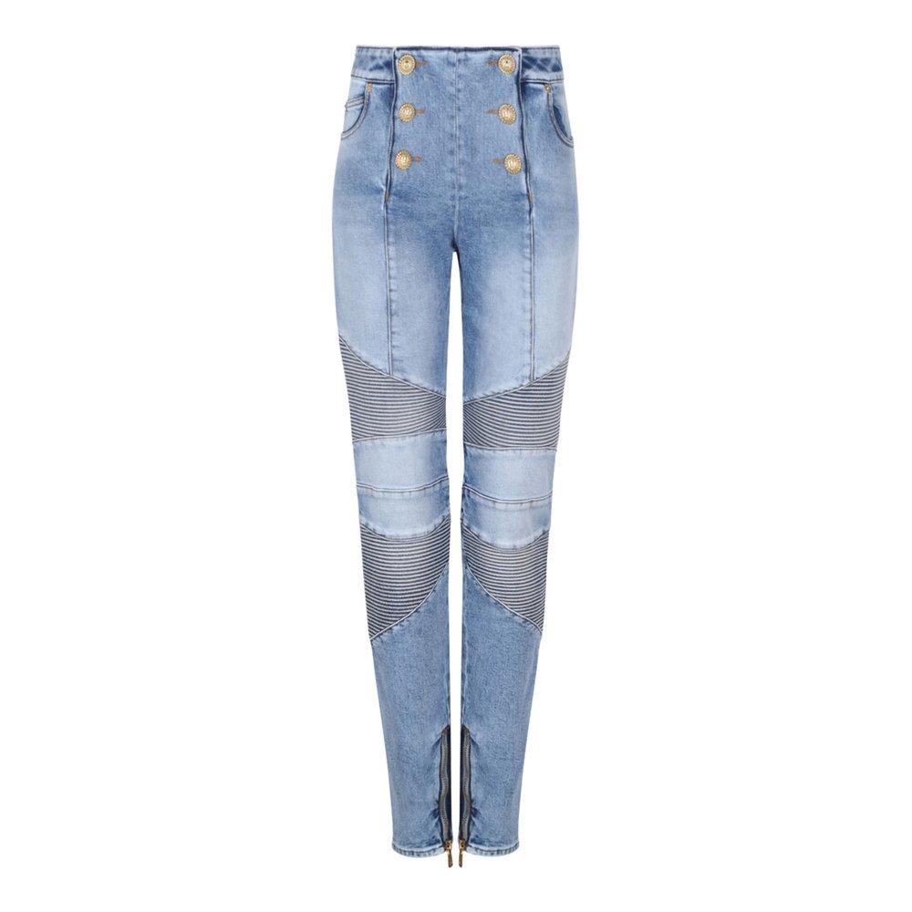 【関税＆送料込み】Balmain Cotton Flare Jeans Flared denim jeans - Women | BALMAIN