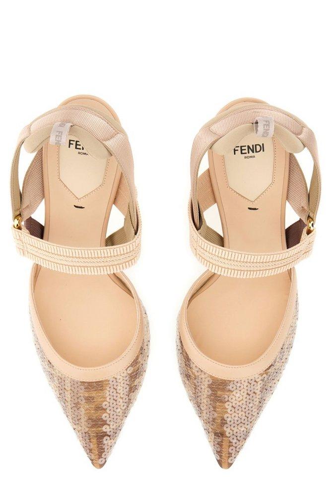Fendi mesh deals slingback