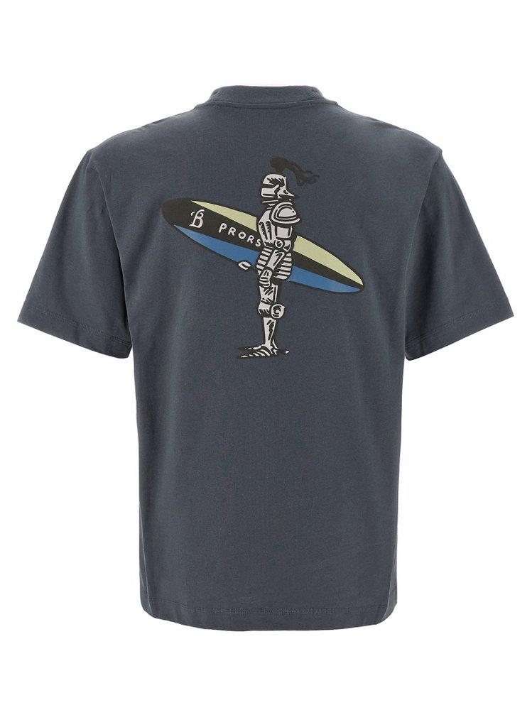 Burberry 'Stile Surfista Knight' T-Shirt in Blue for Men | Lyst