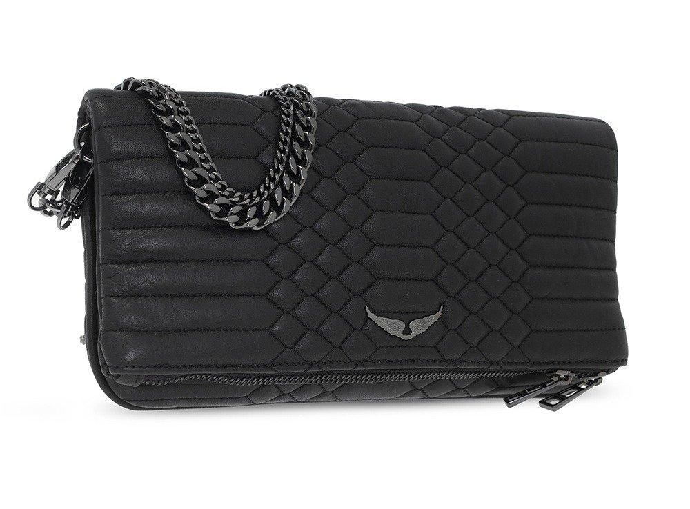 Zadig & Voltaire Rock Quilted Clutch Bag in Black | Lyst