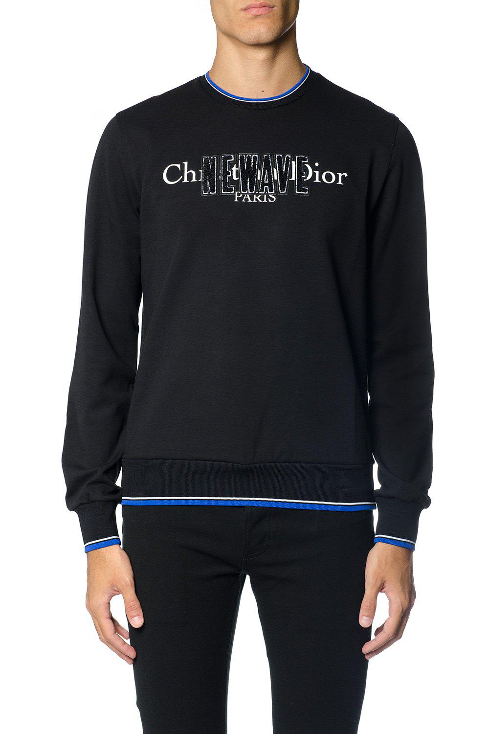 Dior Homme Newave Sweatshirt in Black for Men | Lyst