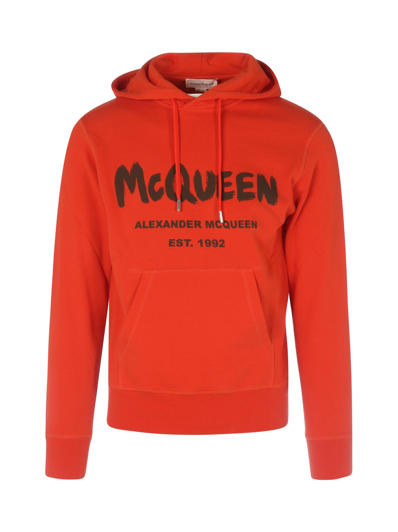 Alexander mcqueen orange hoodie Clearance