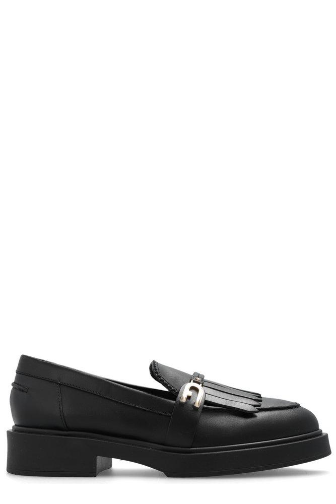 Furla Legacy Slipon Loafers in Black Lyst