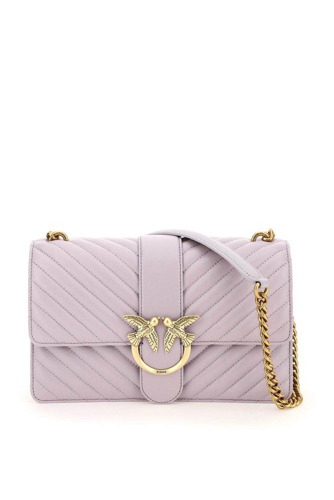 Pinko Love Classic Icon V Quilt Bag in Purple | Lyst
