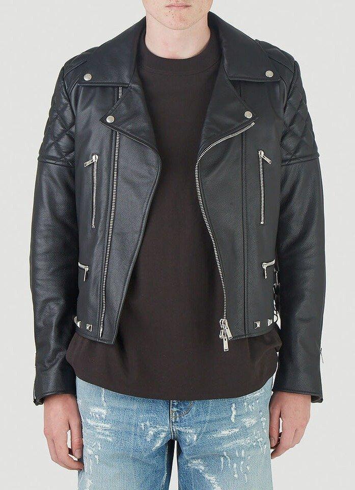 Lanvin X Gallery Dept. Studded Biker Leather Jacket in Black Lanvin X Gallery Dept. Studded Biker Leather Jacket in Black