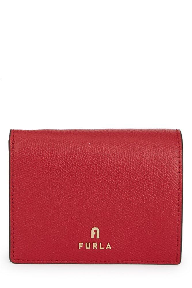 Furla Small Camelia Logo-plaque Bifold Wallet in Red | Lyst