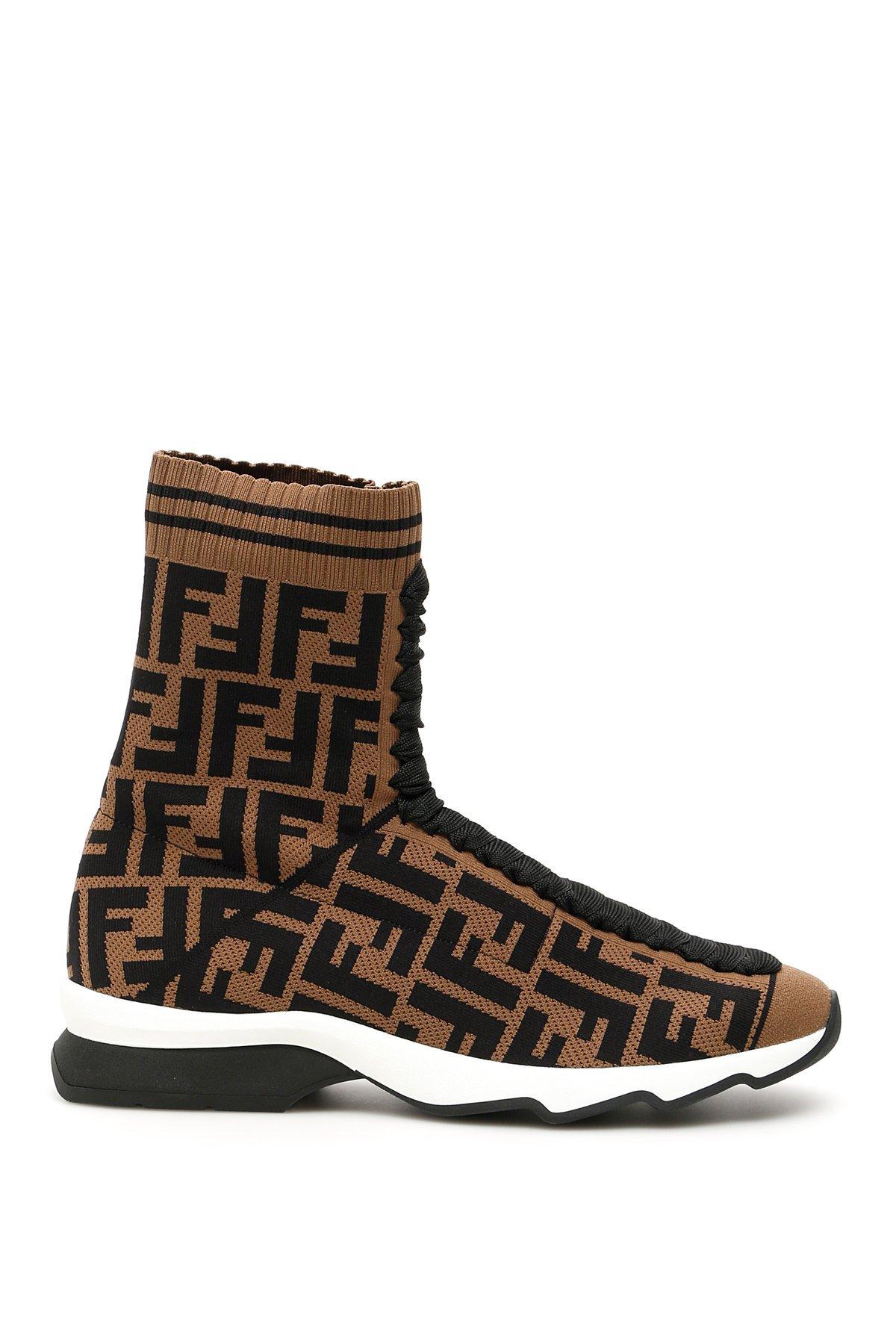 Fendi top trainers sock