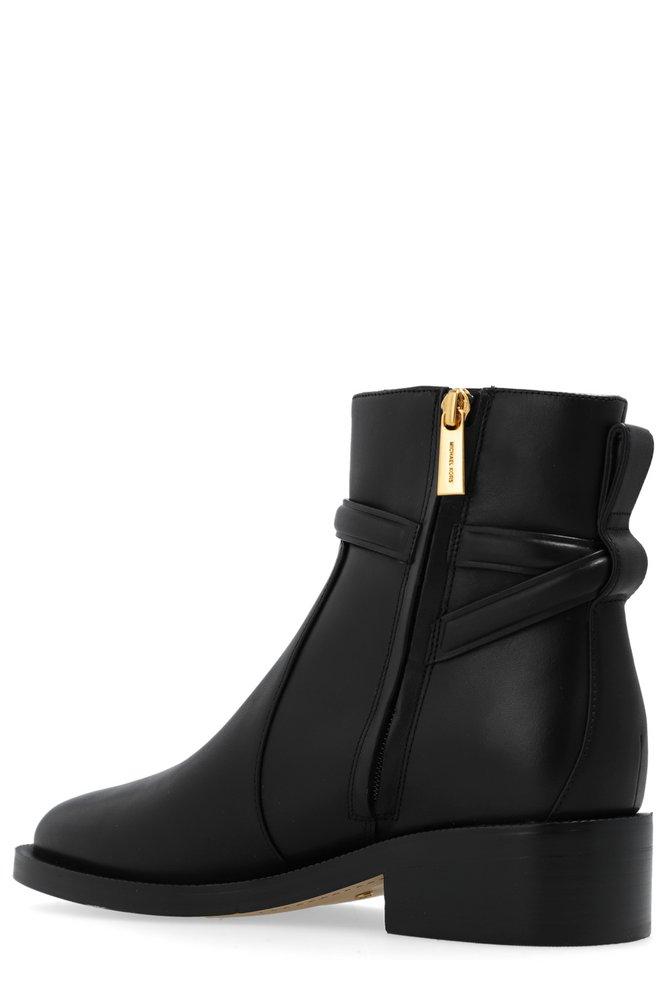 Hamilton Logo Plaque Ankle Boots