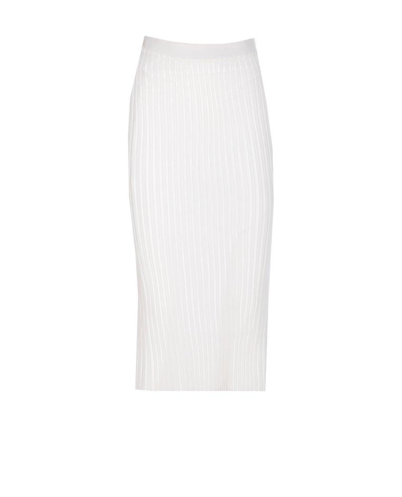 【送料&関税込】Album1234 Ribbed-knit Pencil Skirt SportMax Sportmax Album1234 Ribbed-Knit Pencil Skirt in White | Lyst