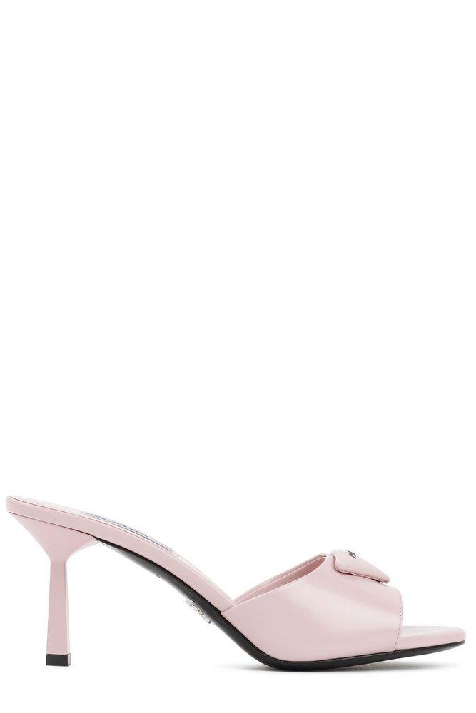 Prada High-heeled Slip-on Sandals in Pink | Lyst