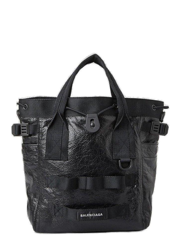 Balenciaga Army Small Drawstring Tote Bag in Black for Men Lyst