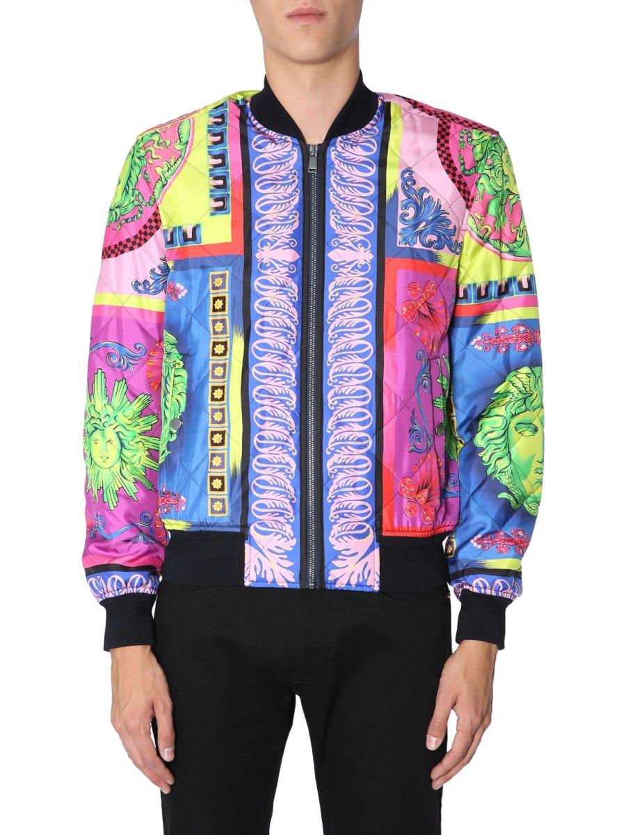 versace white bomber jacket