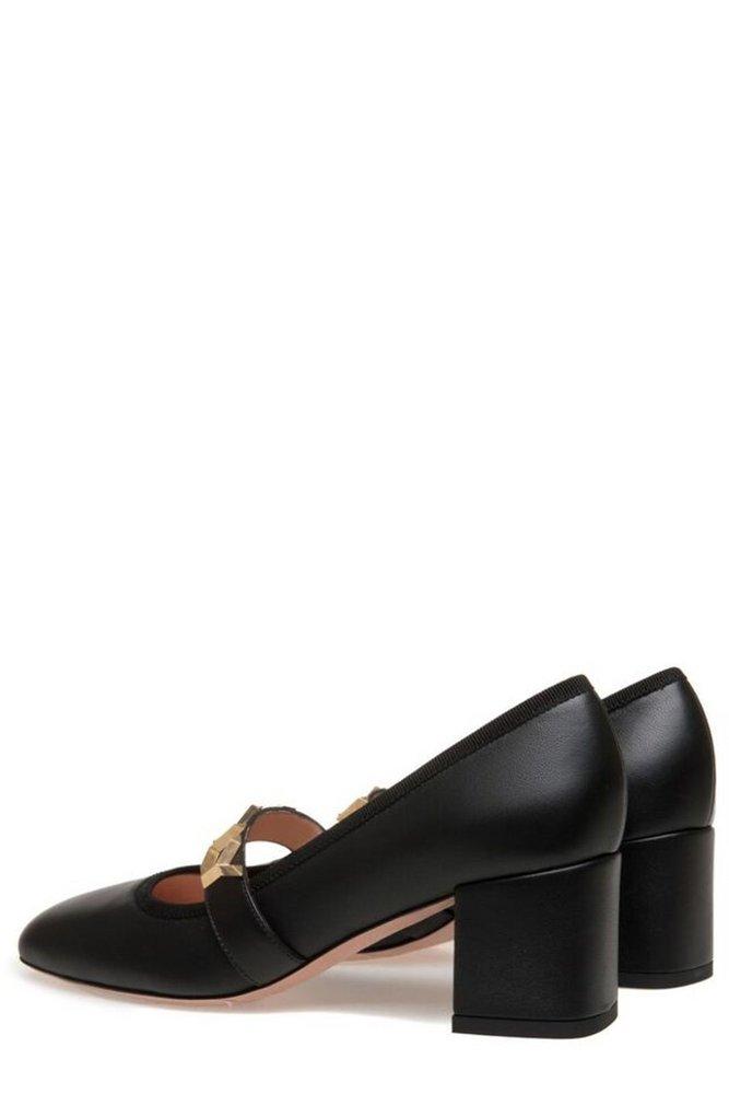 Bally almond-toe leather loafers - Black