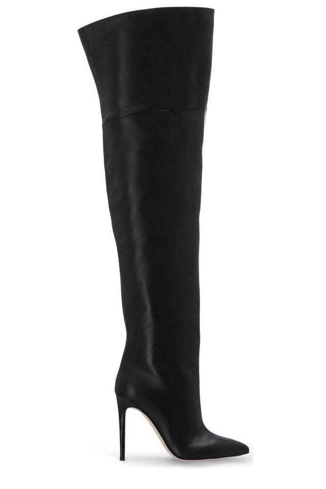 Paris Texas Pointed-toe Over-the-knee Boots in Black | Lyst