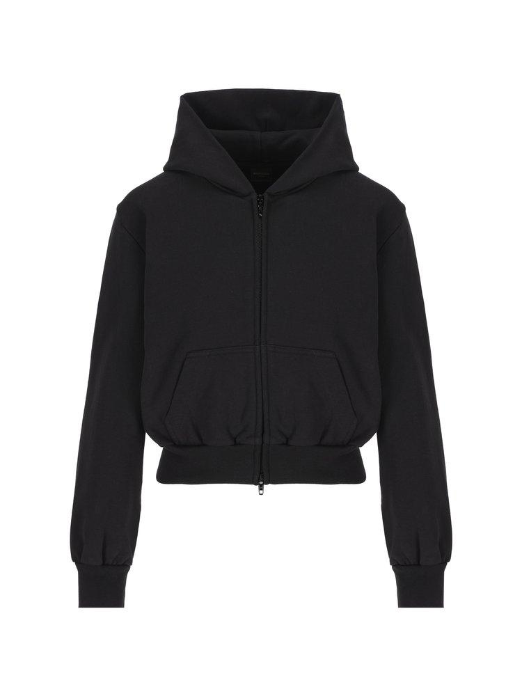 Womens black zip up hoodie jacket hotsell