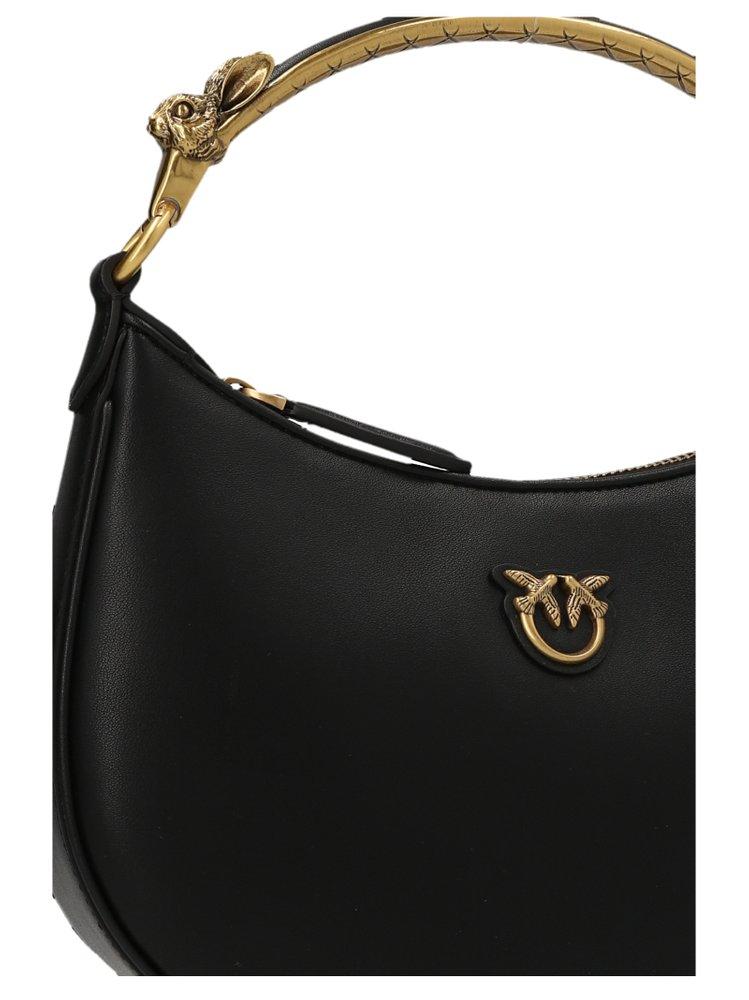 Pinko Half Moon Mini Love Bag in Black | Lyst