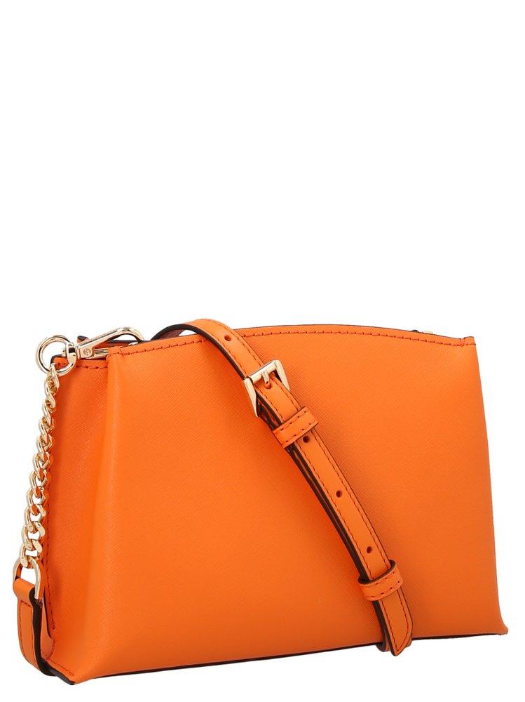 Buy the Michael Kors Orange Leather Crossbody Bag