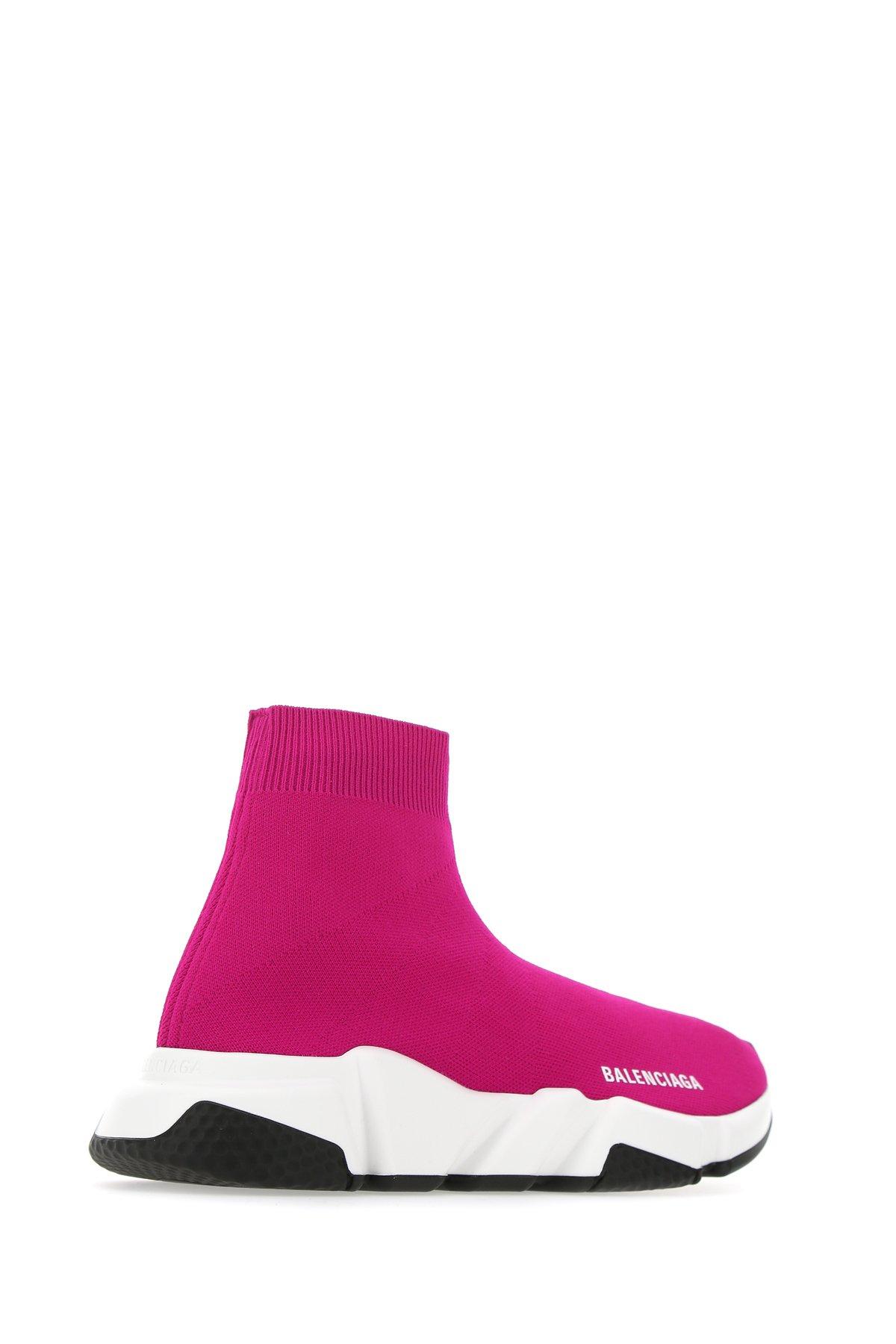 Balenciaga Synthetic Women's Speed Knitted High-top Trainers in Pink - Save  63% | Lyst