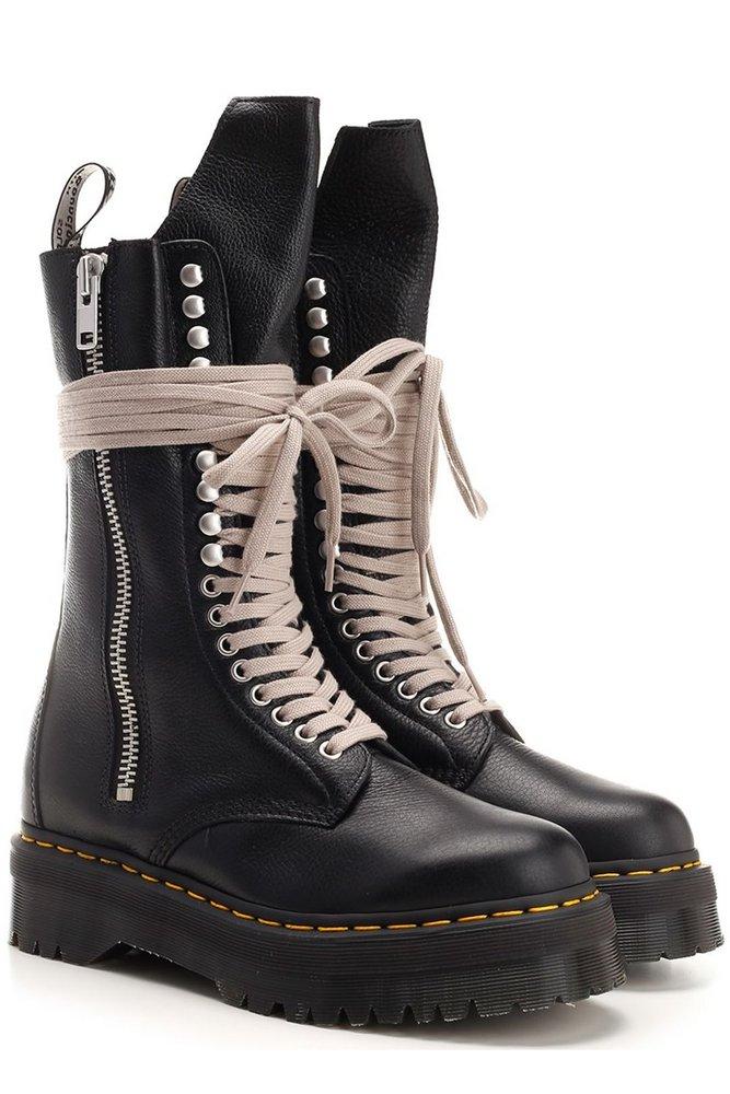 Rick Owens Leather 1918 Platform Boots Men in Black for Men Lyst UK